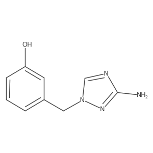 3-[(3-Amino-1h-1,2,4-triazol-1-yl)methyl]phenol结构式