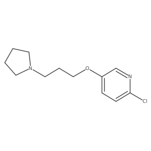 2-Chloro-5-(3-(pyrrolidin-1-yl)propoxy)pyridine结构式