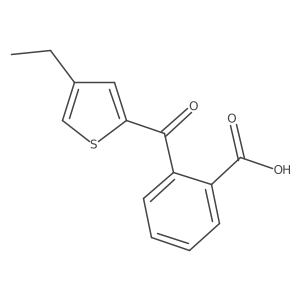 2-[(4-Ethyl-2-thienyl)carbonyl]benzoic acid Structure