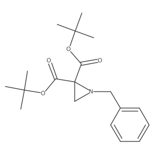 2,2-Bis(1,1-dimethylethyl) 1-(phenylmethyl)-2,2-aziridinedicarboxylate Structure