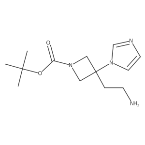 tert-Butyl 3-(2-aminoethyl)-3-(1H-imidazol-1-yl)azetidine-1-carboxylate Structure