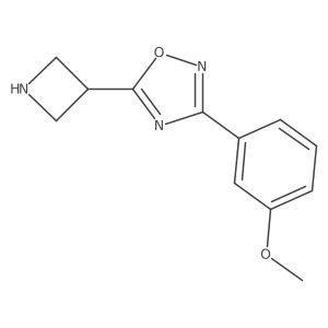 5-(Azetidin-3-yl)-3-(3-methoxyphenyl)-1,2,4-oxadiazole Structure