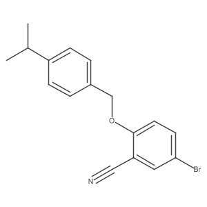 2-(4-Isopropylbenzyloxy)-5-bromobenzonitrile Structure
