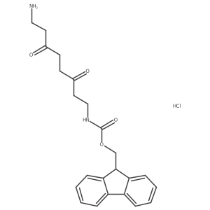 (9H-Fluoren-9-yl)methyl (8-amino-3,6-dioxooctyl)carbamate hydrochloride Structure