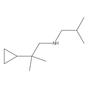 (2-Cyclopropyl-2-methylpropyl)(2-methylpropyl)amine结构式