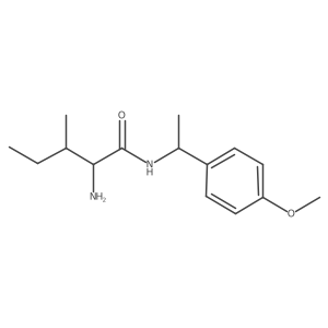 2-amino-N-[1-(4-methoxyphenyl)ethyl]-3-methylpentanamide结构式