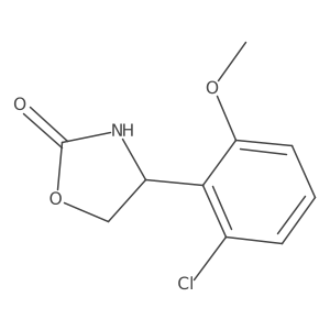 4-(2-Chloro-6-methoxyphenyl)-1,3-oxazolidin-2-one结构式