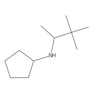 N-(3,3-dimethylbutan-2-yl)cyclopentanamine Structure
