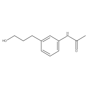 N-[3-(3-hydroxypropyl)phenyl]acetamide Structure