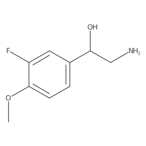 (1R)-2-amino-1-(3-fluoro-4-methoxyphenyl)ethan-1-ol Structure