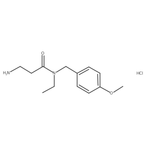 3-Amino-N-ethyl-N-(4-methoxybenzyl)propanamide hydrochloride Structure