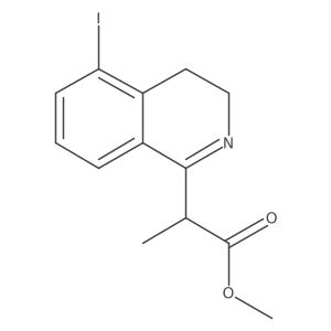 Methyl 2-(5-iodo-3,4-dihydroisoquinolin-1-yl)propanoate结构式
