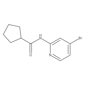 N-(4-Bromopyridin-2-yl)cyclopentanecarboxamide Structure