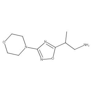 2-[3-(Morpholin-4-yl)-1,2,4-oxadiazol-5-yl]propan-1-amine Structure