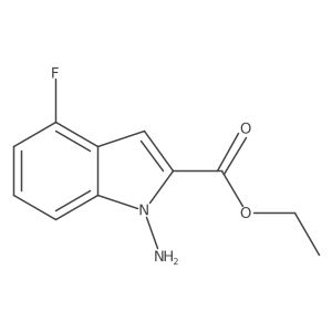 Ethyl 1-amino-4-fluoro-1H-indole-2-carboxylate Structure
