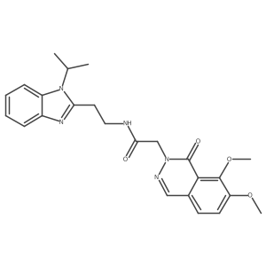 2-(7,8-dimethoxy-1-oxophthalazin-2(1H)-yl)-N-{2-[1-(propan-2-yl)-1H-benzimidazol-2-yl]ethyl}acetamide Structure
