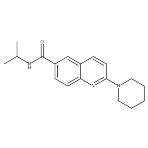 N-isopropyl-2-(piperidin-1-yl)quinoline-6-carboxamide Structure