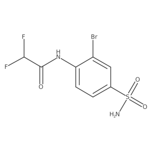 N-(2-bromo-4-sulfamoylphenyl)-2,2-difluoroacetamide Structure
