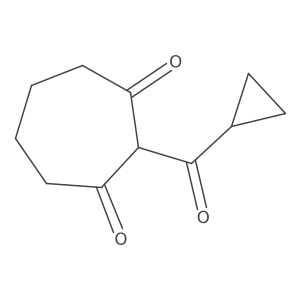 2-Cyclopropanecarbonylcycloheptane-1,3-dione Structure