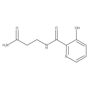 N-(3-Amino-3-oxopropyl)-3-hydroxy-2-pyridinecarboxamide结构式