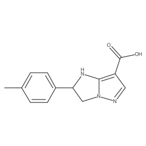 2-(p-Tolyl)-2,3-dihydro-1H-imidazo[1,2-b]pyrazole-7-carboxylic acid结构式