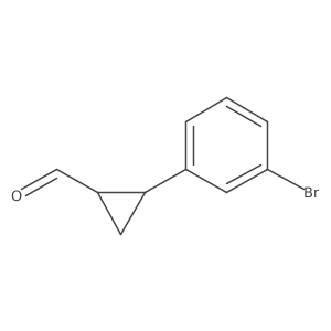 2-(3-Bromophenyl)cyclopropane-1-carbaldehyde结构式