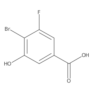 4-Bromo-3-fluoro-5-hydroxybenzoic acid结构式