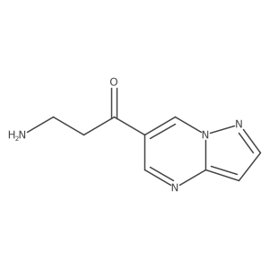 3-Amino-1-{pyrazolo[1,5-a]pyrimidin-6-yl}propan-1-one Structure
