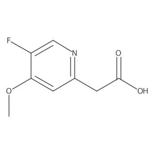 5-Fluoro-4-methoxypyridine-2-acetic acid Structure