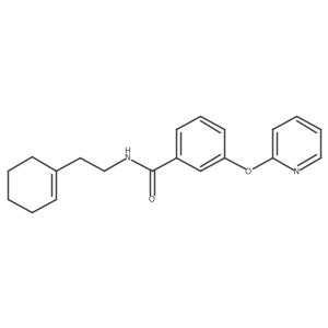 N-(2-(cyclohex-1-en-1-yl)ethyl)-3-(pyridin-2-yloxy)benzamide结构式
