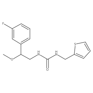 1-(2-(3-Fluorophenyl)-2-methoxyethyl)-3-(thiophen-2-ylmethyl)urea Structure