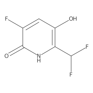 2-(Difluoromethyl)-3,6-dihydroxy-5-fluoropyridine Structure