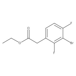 Ethyl 3-bromo-2,4-difluorophenylacetate Structure