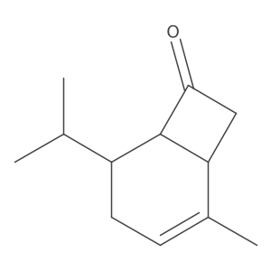 2-Methyl-5-(propan-2-yl)bicyclo[4.2.0]oct-2-en-7-one Structure