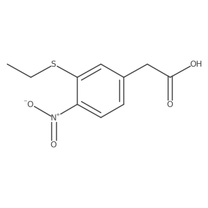 Benzeneacetic acid, 3-(ethylthio)-4-nitro-结构式