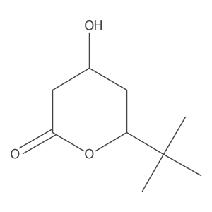 2H-Pyran-2-one,6-(1,1-dimethylethyl)tetrahydro-4-hydroxy- Structure