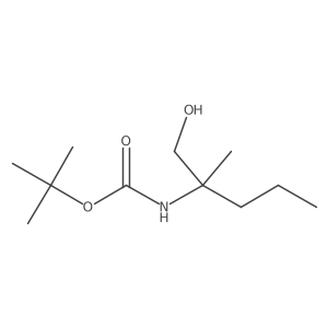 tert-butyl N-(1-hydroxy-2-methylpentan-2-yl)carbamate Structure