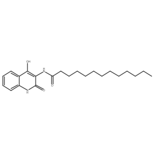N-(2-hydroxy-4-oxo-1H-quinolin-3-yl)tridecanamide结构式