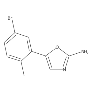 5-(5-Bromo-2-methylphenyl)-1,3-oxazol-2-amine Structure