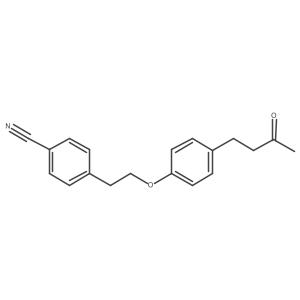 4-[2-[4-(3-Oxobutyl)phenoxy]ethyl]benzonitrile结构式