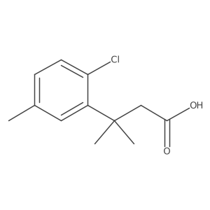 3-(2-Chloro-5-methylphenyl)-3-methylbutanoic acid结构式
