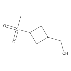 (3-Methanesulfonylcyclobutyl)methanol Structure