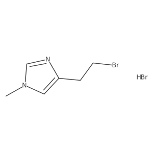 4-(2-Bromoethyl)-1-methyl-1H-imidazole hydrobromide结构式