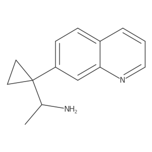 1-[1-(Quinolin-7-yl)cyclopropyl]ethan-1-amine Structure