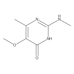 5-Methoxy-6-methyl-2-(methylamino)-3,4-dihydropyrimidin-4-one Structure