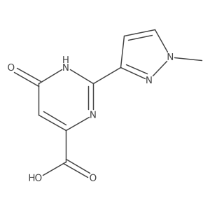 2-(1-methyl-1H-pyrazol-3-yl)-6-oxo-3,6-dihydropyrimidine-4-carboxylic acid Structure