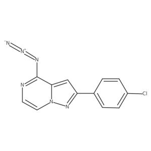4-Azido-2-(4-chlorophenyl)pyrazolo[1,5-a]pyrazine结构式