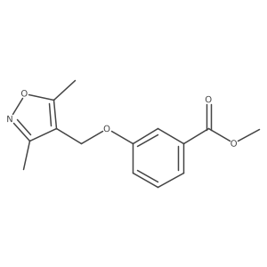 Methyl 3-((3,5-dimethylisoxazol-4-yl)methoxy)benzoate结构式