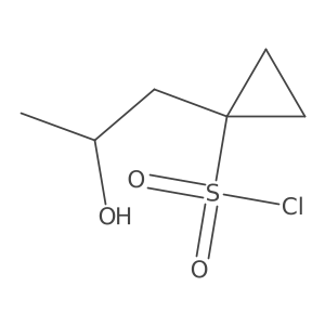 1-(2-Hydroxypropyl)cyclopropane-1-sulfonyl chloride Structure