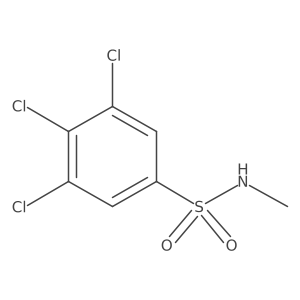 3,4,5-trichloro-N-methylbenzene-1-sulfonamide结构式